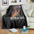 Puerto Rico Pin Up Girl Throw Blanket Taino Boricua Puerto Rican Flag - Wonder Print Shop