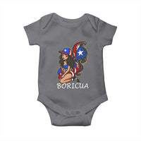 Puerto Rico Pin Up Girl Baby Onesie Taino Boricua Puerto Rican Flag - Wonder Print Shop