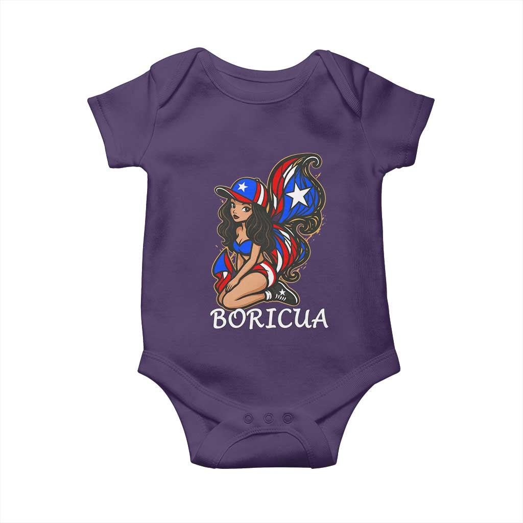 Puerto Rico Pin Up Girl Baby Onesie Taino Boricua Puerto Rican Flag - Wonder Print Shop