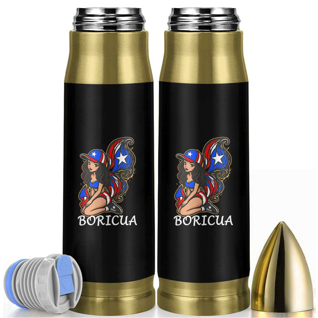 Puerto Rico Pin Up Girl Bullet Tumbler Taino Boricua Puerto Rican Flag - Wonder Print Shop