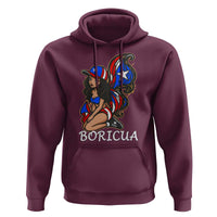 Puerto Rico Pin Up Girl Hoodie Taino Boricua Puerto Rican Flag - Wonder Print Shop