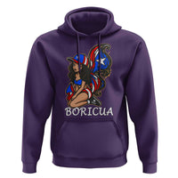 Puerto Rico Pin Up Girl Hoodie Taino Boricua Puerto Rican Flag - Wonder Print Shop