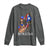 Puerto Rico Pin Up Girl Long Sleeve Shirt Taino Boricua Puerto Rican Flag - Wonder Print Shop