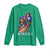 Puerto Rico Pin Up Girl Long Sleeve Shirt Taino Boricua Puerto Rican Flag - Wonder Print Shop