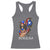Puerto Rico Pin Up Girl Racerback Tank Top Taino Boricua Puerto Rican Flag - Wonder Print Shop