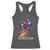 Puerto Rico Pin Up Girl Racerback Tank Top Taino Boricua Puerto Rican Flag - Wonder Print Shop