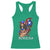 Puerto Rico Pin Up Girl Racerback Tank Top Taino Boricua Puerto Rican Flag - Wonder Print Shop