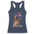 Puerto Rico Pin Up Girl Racerback Tank Top Taino Boricua Puerto Rican Flag - Wonder Print Shop