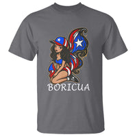 Puerto Rico Pin Up Girl T Shirt Taino Boricua Puerto Rican Flag - Wonder Print Shop