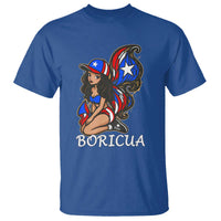 Puerto Rico Pin Up Girl T Shirt Taino Boricua Puerto Rican Flag - Wonder Print Shop