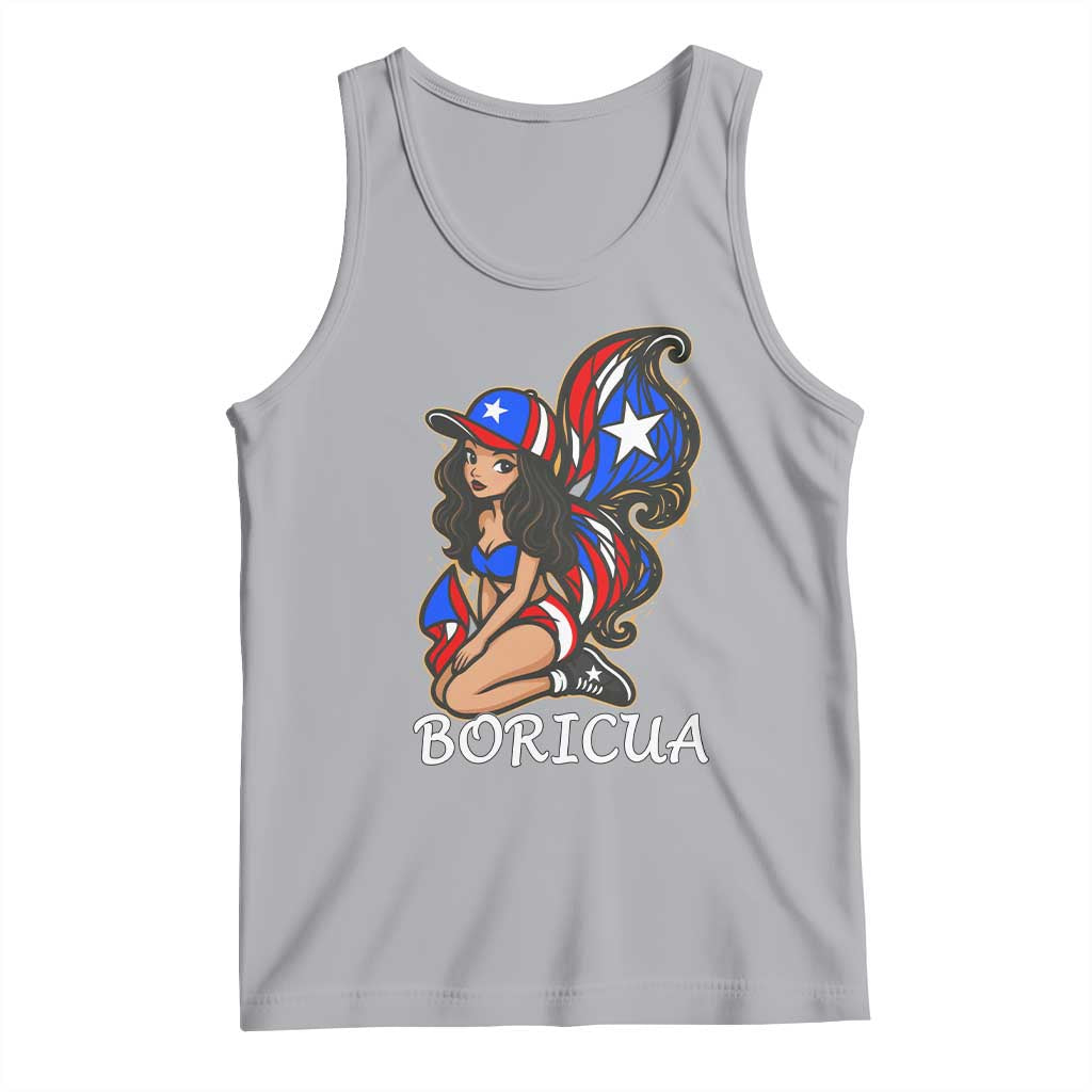 Puerto Rico Pin Up Girl Tank Top Taino Boricua Puerto Rican Flag - Wonder Print Shop