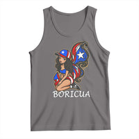 Puerto Rico Pin Up Girl Tank Top Taino Boricua Puerto Rican Flag - Wonder Print Shop
