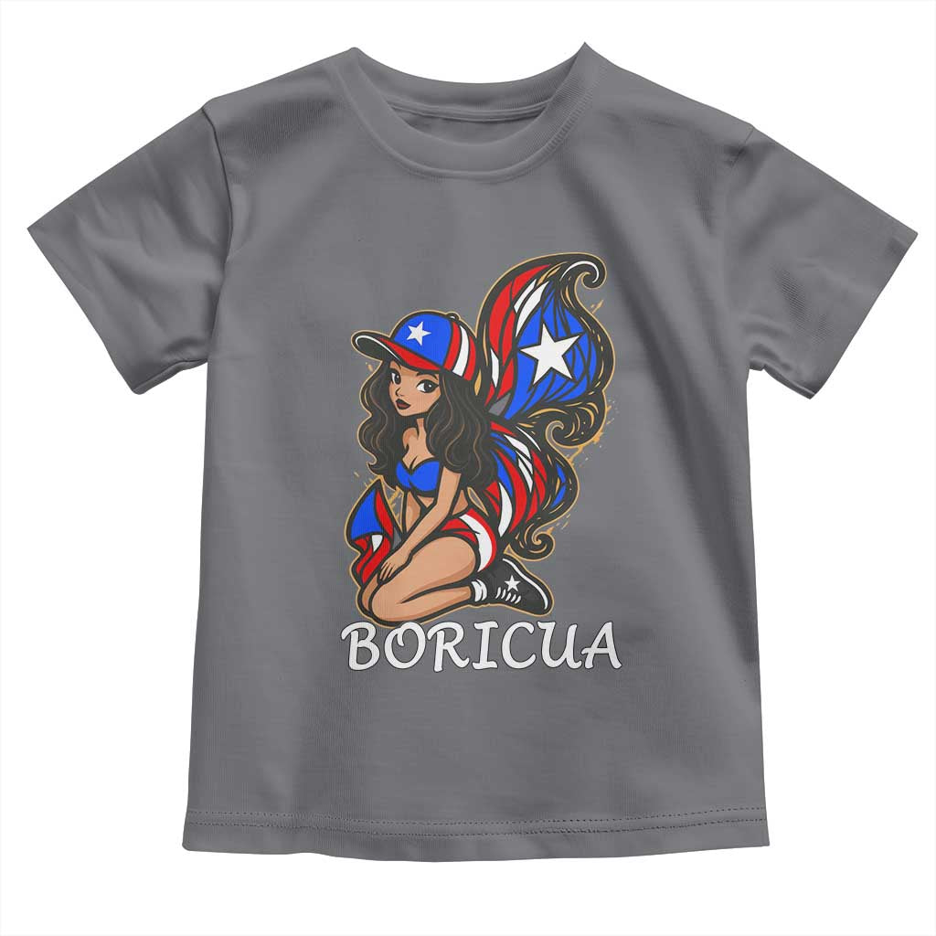 Puerto Rico Pin Up Girl Toddler T Shirt Taino Boricua Puerto Rican Flag - Wonder Print Shop