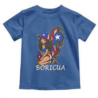 Puerto Rico Pin Up Girl Toddler T Shirt Taino Boricua Puerto Rican Flag - Wonder Print Shop
