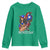Puerto Rico Pin Up Girl Youth Sweatshirt Taino Boricua Puerto Rican Flag - Wonder Print Shop