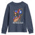 Puerto Rico Pin Up Girl Youth Sweatshirt Taino Boricua Puerto Rican Flag - Wonder Print Shop