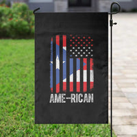 Puerto Rican American Flag Garden Flag AME-RICAN Boricua Pride