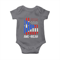 Puerto Rican American Flag Baby Onesie AME-RICAN Boricua Pride