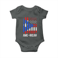 Puerto Rican American Flag Baby Onesie AME-RICAN Boricua Pride