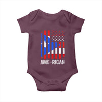 Puerto Rican American Flag Baby Onesie AME-RICAN Boricua Pride