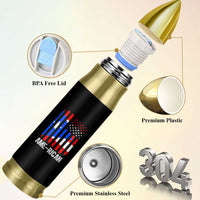 Puerto Rican American Flag Bullet Tumbler AME-RICAN Boricua Pride