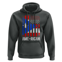 Puerto Rican American Flag Hoodie AME-RICAN Boricua Pride