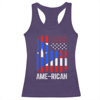 Puerto Rican American Flag Racerback Tank Top AME-RICAN Boricua Pride