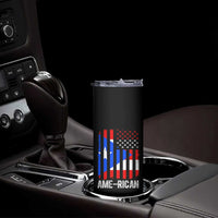 Puerto Rican American Flag Skinny Tumbler AME-RICAN Boricua Pride
