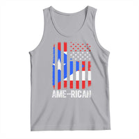 Puerto Rican American Flag Tank Top AME-RICAN Boricua Pride
