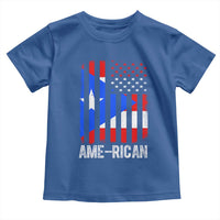 Puerto Rican American Flag Toddler T Shirt AME-RICAN Boricua Pride