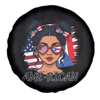 Puerto Rican American Girl Spare Tire Cover AME-RICAN Boricua Pride