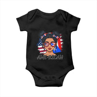 Puerto Rican American Girl Baby Onesie AME-RICAN Boricua Pride