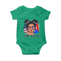 Puerto Rican American Girl Baby Onesie AME-RICAN Boricua Pride