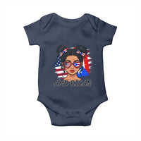 Puerto Rican American Girl Baby Onesie AME-RICAN Boricua Pride