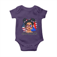 Puerto Rican American Girl Baby Onesie AME-RICAN Boricua Pride