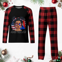 Puerto Rican American Girl Plaid Pajama Set AME-RICAN Boricua Pride