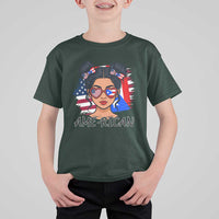 Puerto Rican American Girl T Shirt For Kid AME-RICAN Boricua Pride