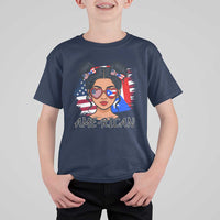 Puerto Rican American Girl T Shirt For Kid AME-RICAN Boricua Pride