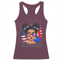 Puerto Rican American Girl Racerback Tank Top AME-RICAN Boricua Pride