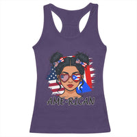 Puerto Rican American Girl Racerback Tank Top AME-RICAN Boricua Pride