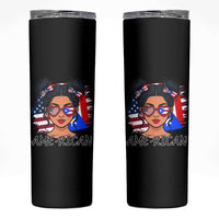 Puerto Rican American Girl Skinny Tumbler AME-RICAN Boricua Pride