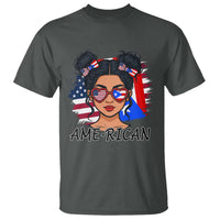 Puerto Rican American Girl T Shirt AME-RICAN Boricua Pride