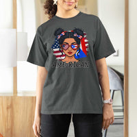 Puerto Rican American Girl T Shirt For Women AME-RICAN Boricua Pride