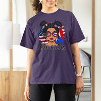 Puerto Rican American Girl T Shirt For Women AME-RICAN Boricua Pride
