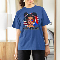 Puerto Rican American Girl T Shirt For Women AME-RICAN Boricua Pride