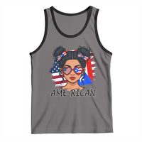 Puerto Rican American Girl Tank Top AME-RICAN Boricua Pride