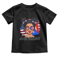 Puerto Rican American Girl Toddler T Shirt AME-RICAN Boricua Pride