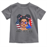 Puerto Rican American Girl Toddler T Shirt AME-RICAN Boricua Pride