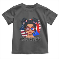 Puerto Rican American Girl Toddler T Shirt AME-RICAN Boricua Pride