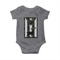 Deer Hunting Camo Puerto Rican Flag Baby Onesie Boricua Hunters